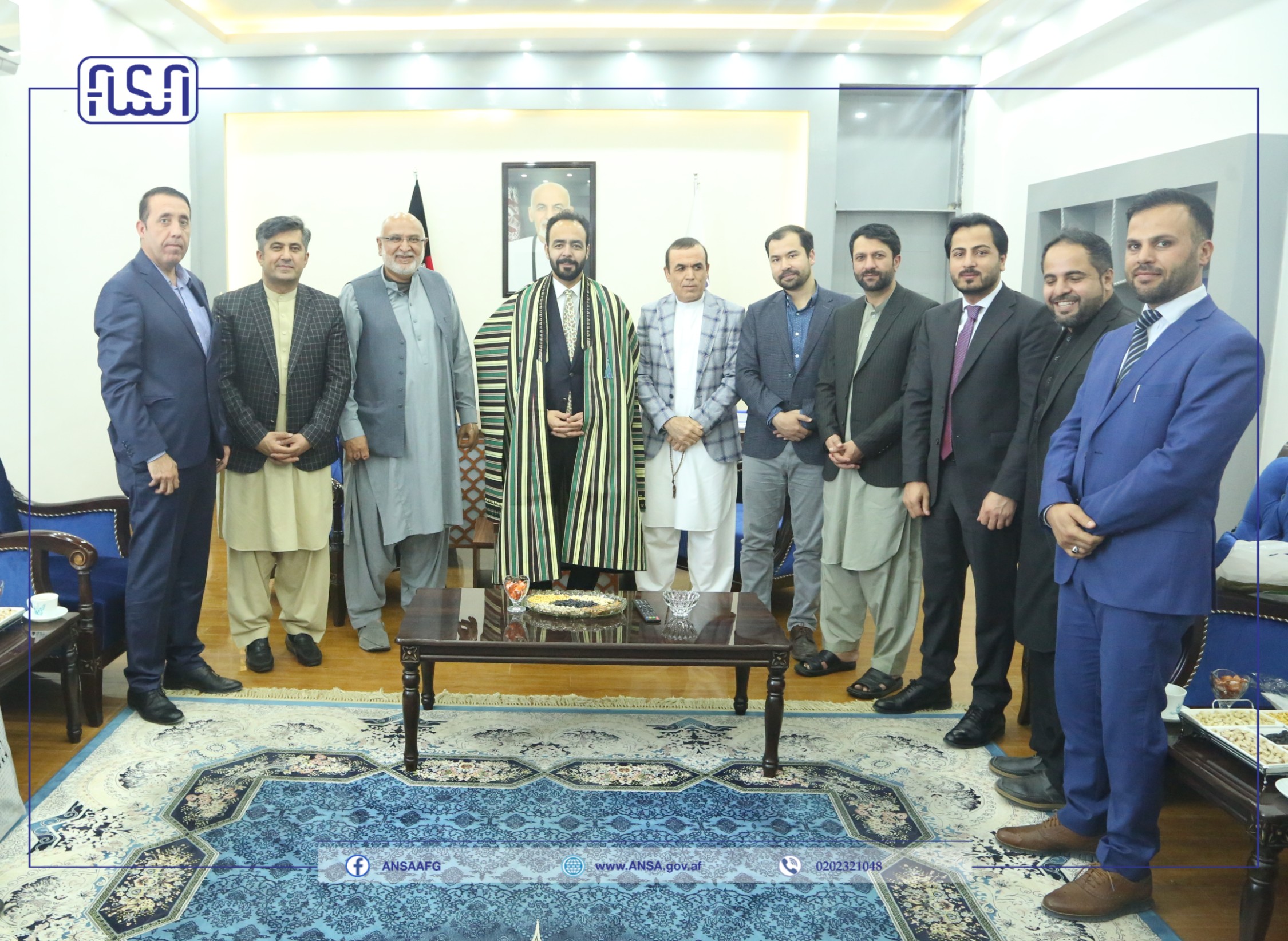 رئیس اتاق تجارت بین المللی افغانستان و مشاور رئیس جمهور با رئیس عمومی اداره ملی ستندرد ملاقات نمودند.