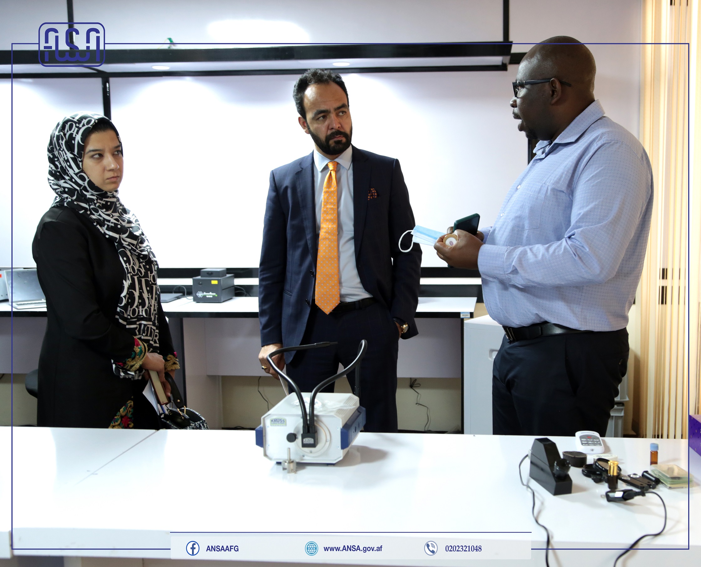 Visiting the Gemology Laboratory and drafting of identification modus operandi, quality stabilization and export of precious stones by Afghanistan National Standards Authority.