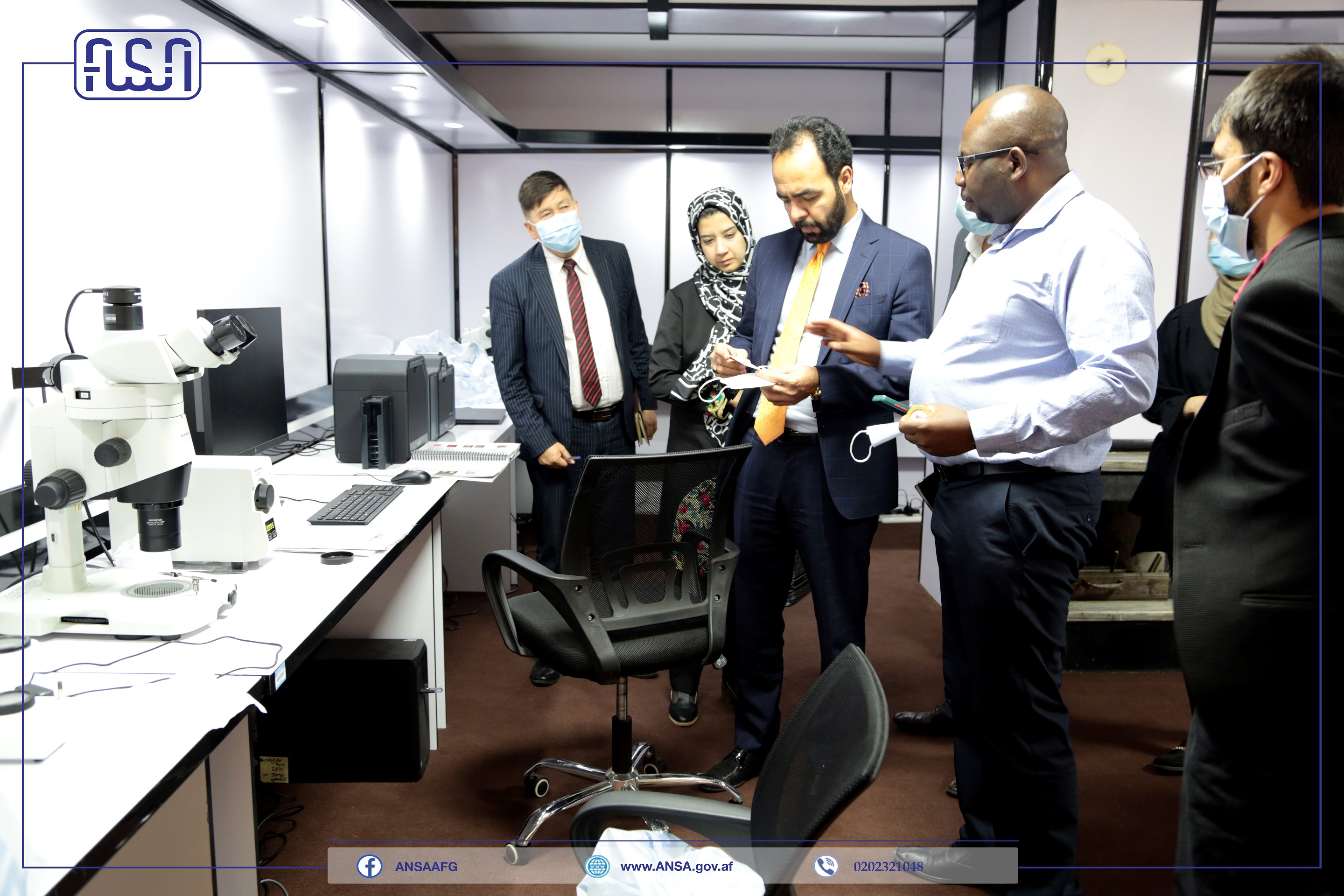 Visiting the Gemology Laboratory and drafting of identification modus operandi, quality stabilization and export of precious stones by Afghanistan National Standards Authority.