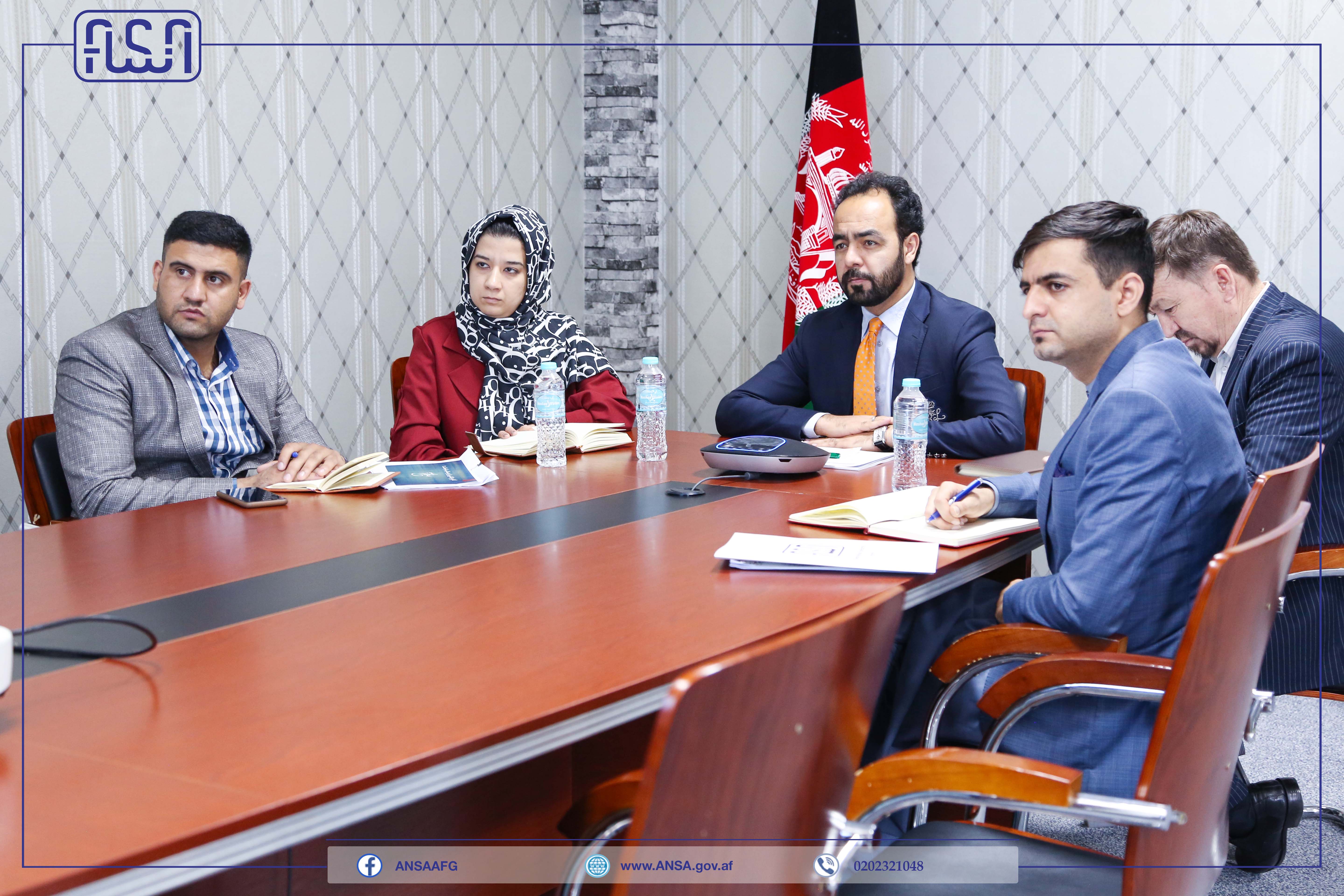 The meeting between the National Standards Authority and the International Trade Center (ITC) was held online. 