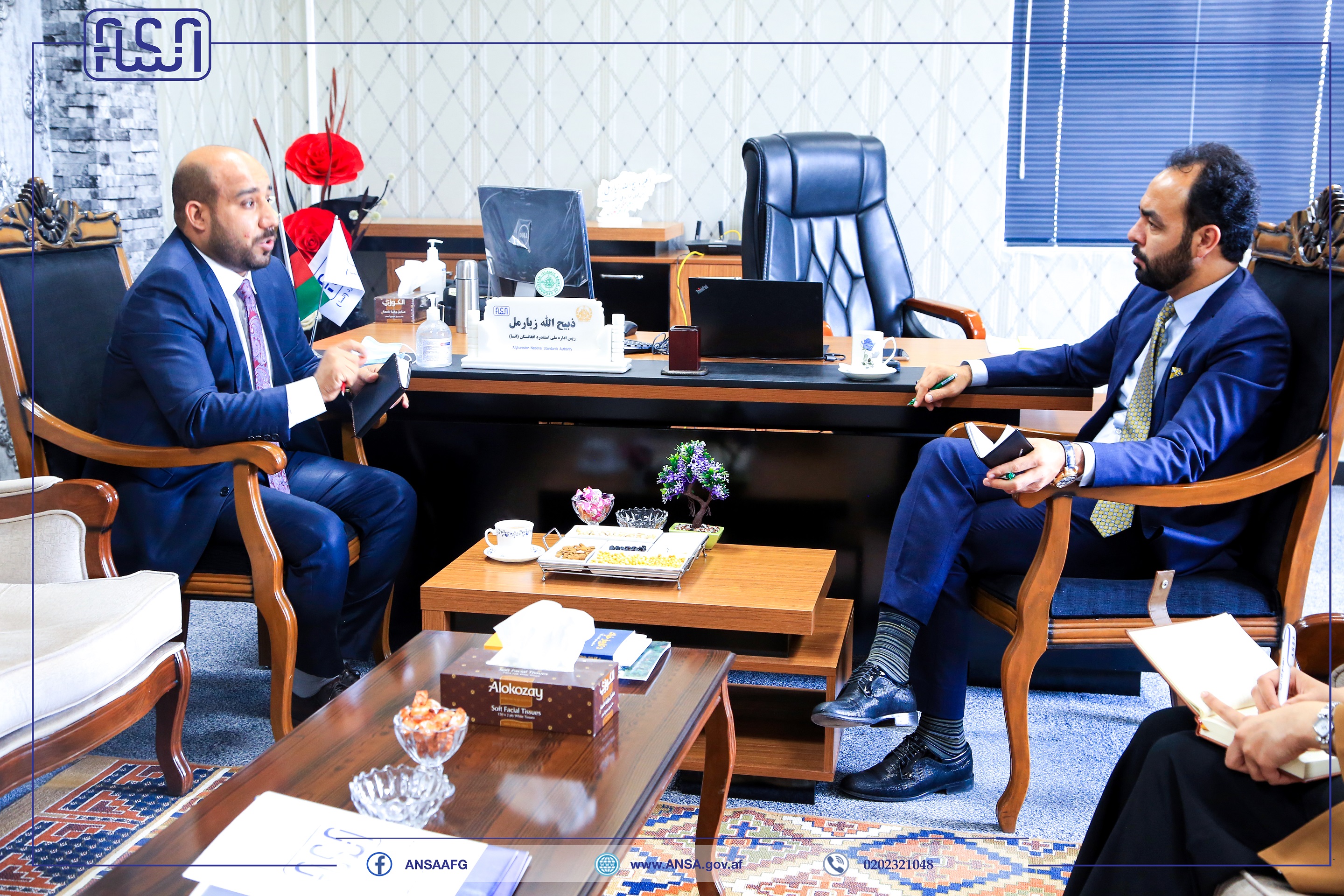 رئیس عمومی اداره ملی ستندرد با سرپرست اداره انرژی هستوی افغانستان ملاقات نمود.