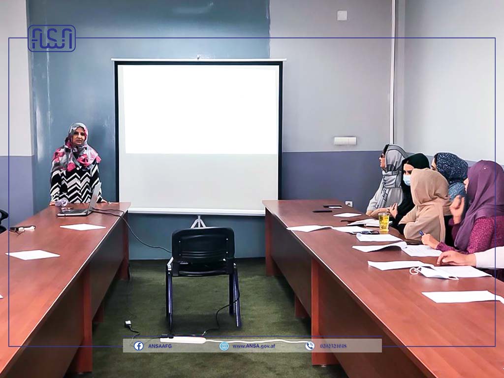 راه اندازی ورکشاپ آموزشی تحت عنوان تعهدات و پالیسی های ملی و جهانی جندر در اداره ملی ستندرد انسا