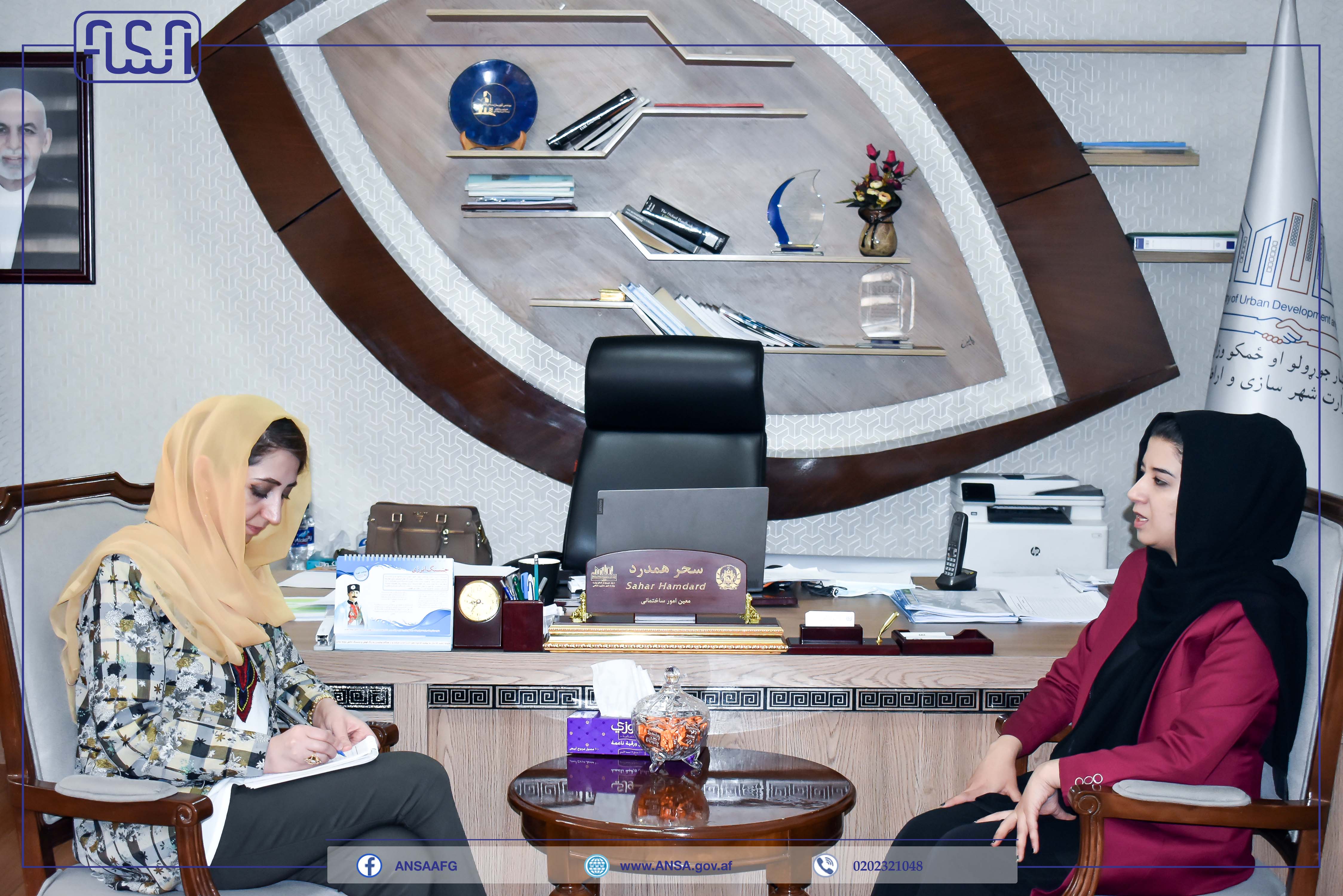 رئیس عمومی تخنیکی اداره ملی ستندرد با معین امور ساختمانی وزارت شهر سازی دیدار کرد