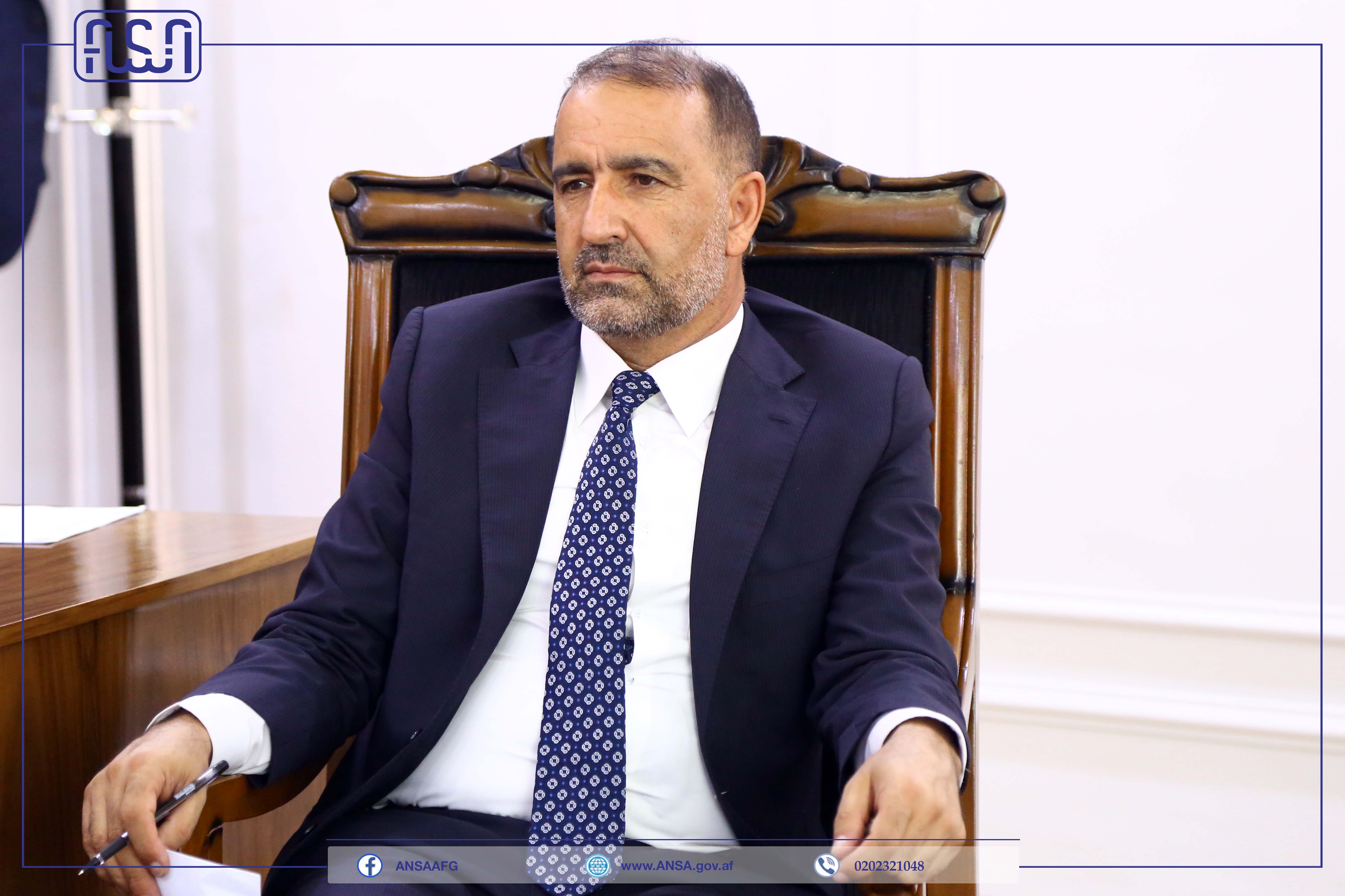 رئیس عمومی اداره ملی ستندرد با رئیس اتاق صنایع ومعادن افغانستان دیدار کرد.