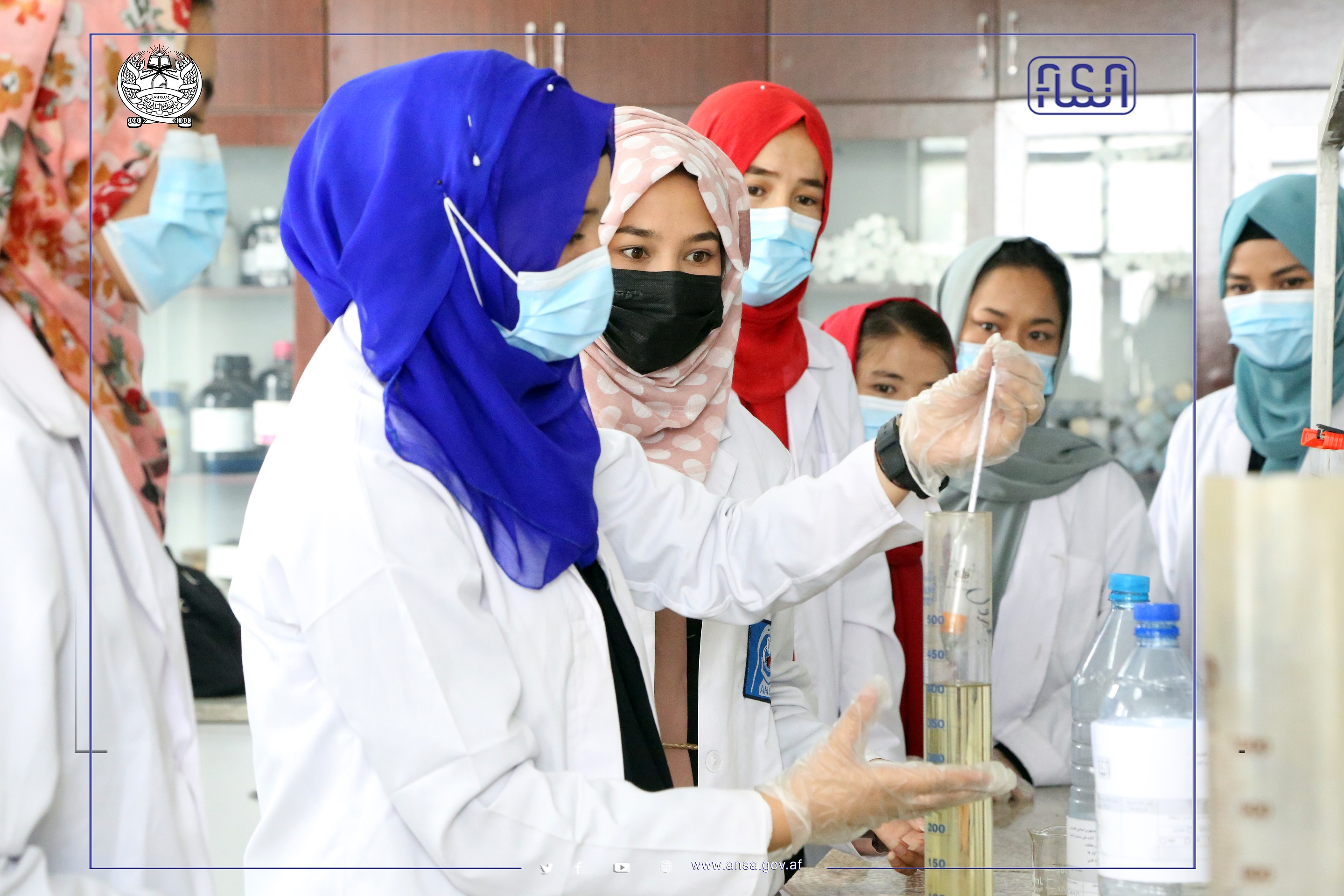 A number of female students of Kabul Polytechnic University have started their internship at the Afghanistan National Standards Authority.