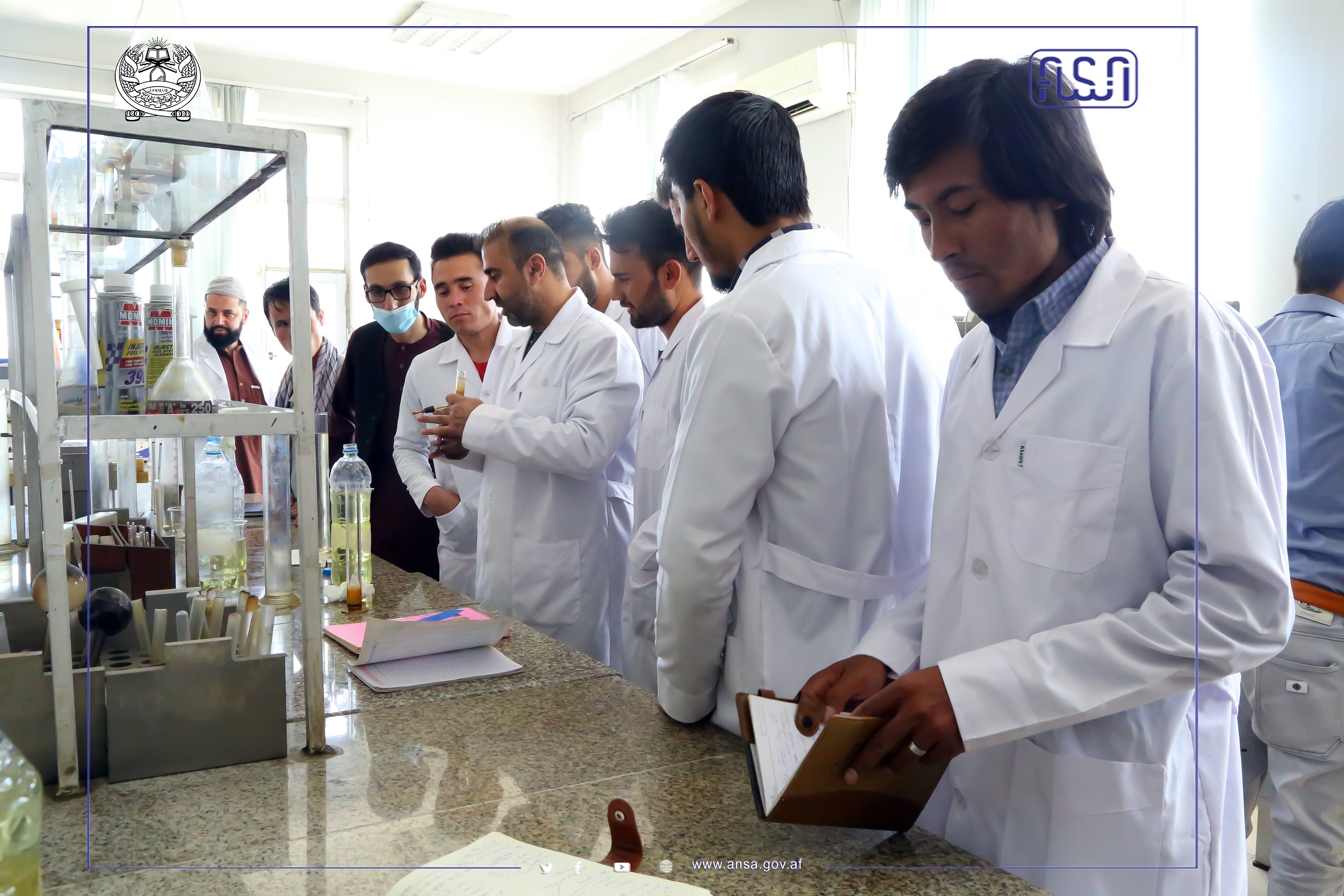 A number of male students of Kabul Polytechnic University have started their internship at the Afghanistan National Standards Authority.