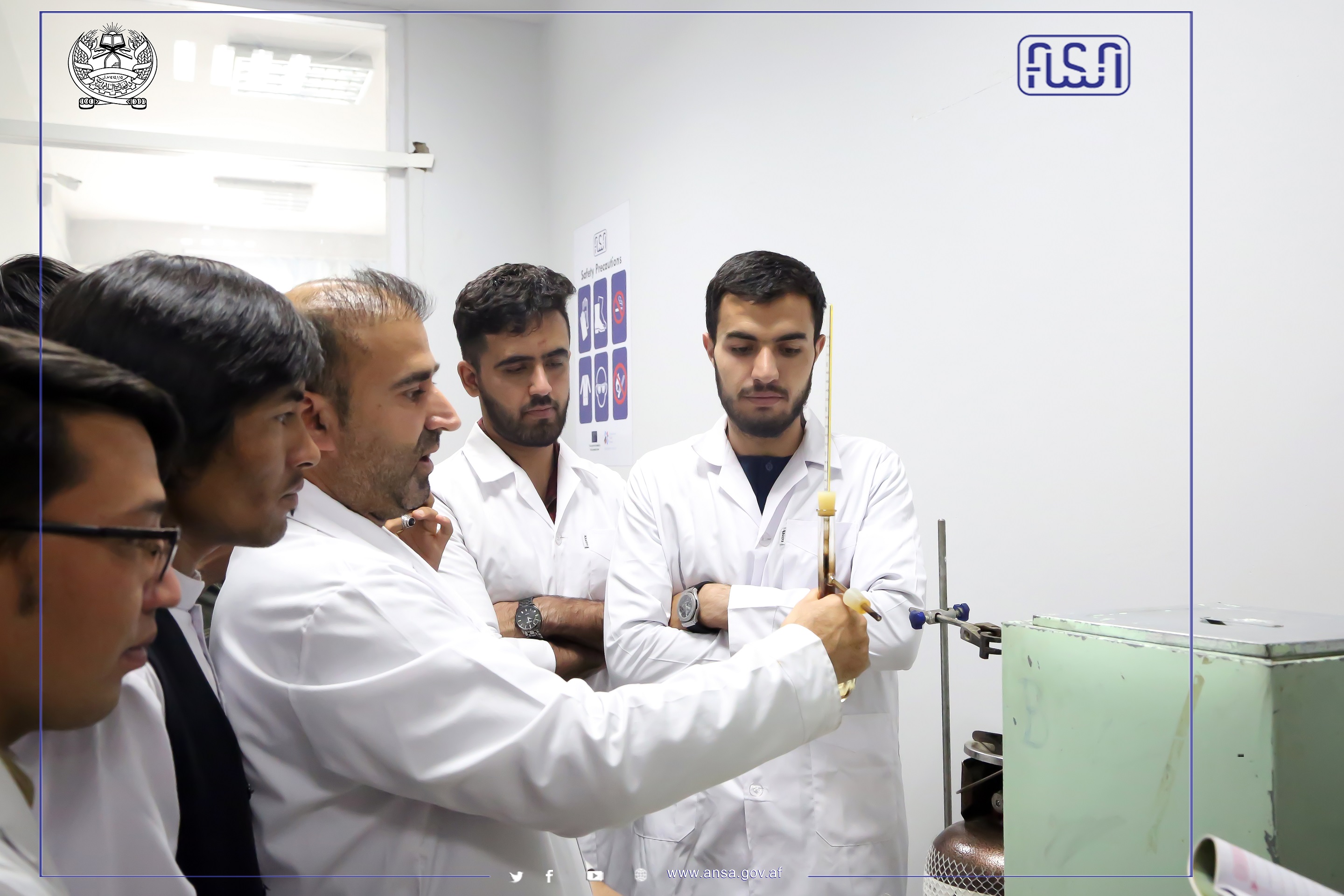 A number of male students of Kabul Polytechnic University have started their internship at the Afghanistan National Standards Authority.