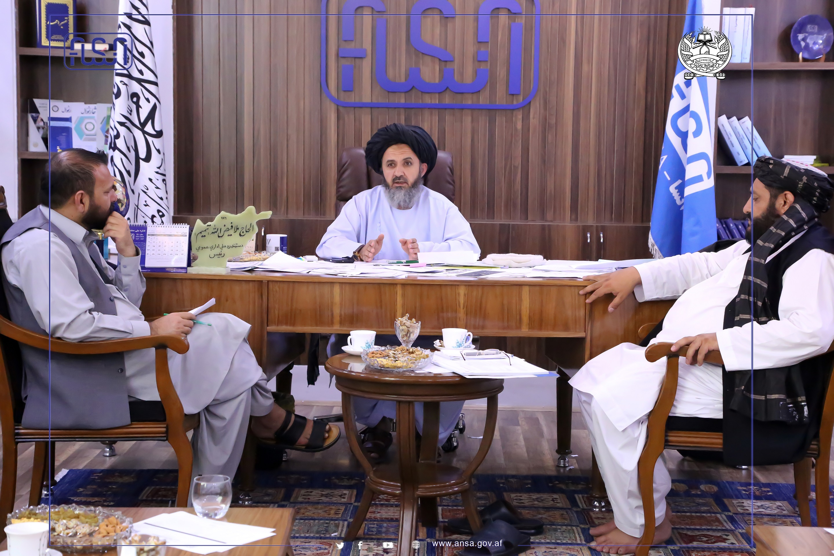 A joint meeting was held between the Afghanistan National Standards, the Chamber of Commerce and Industry, and the Afghanistan Iron Smelting Factories Union.